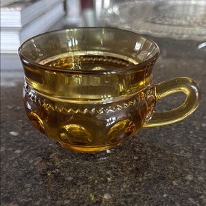 Amber Indiana Glass Teacup